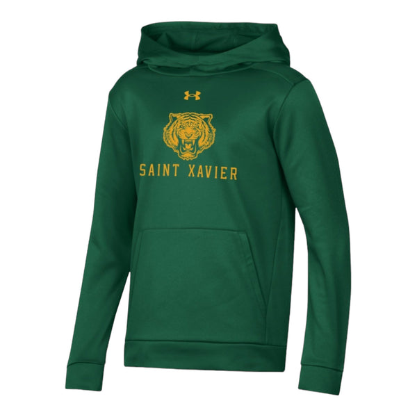 Youth Hood UA Green Fleece