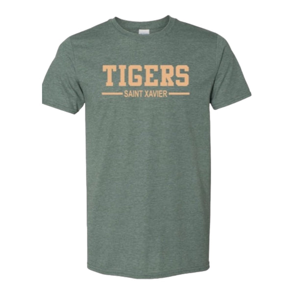 Tee Bella Canvas Soft Green Tigers