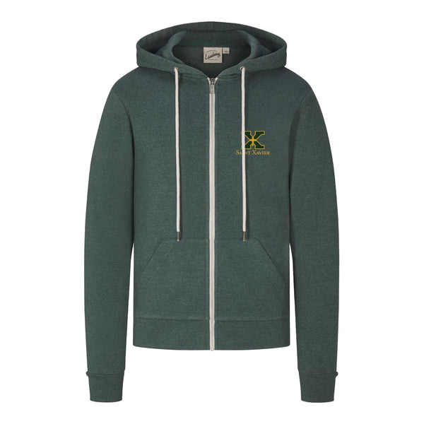 Full zip Hood Landway Green Fleece