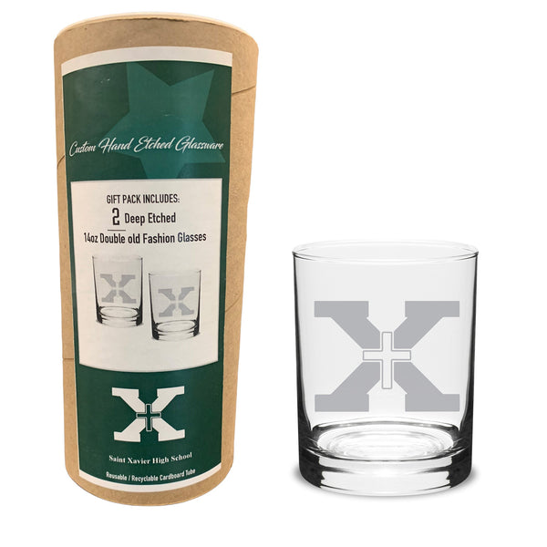 14 oz Old Fashion Glasses set of 2