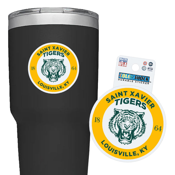 Durable Sticker - Round with Tiger logo