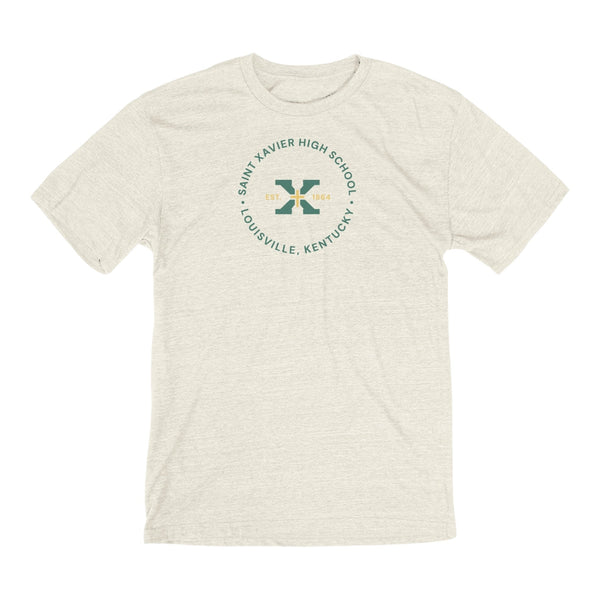 Blue 84 Triblend Oatmeal Circle Tee