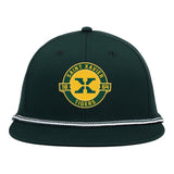 Cap Game green flat bill rope with patch