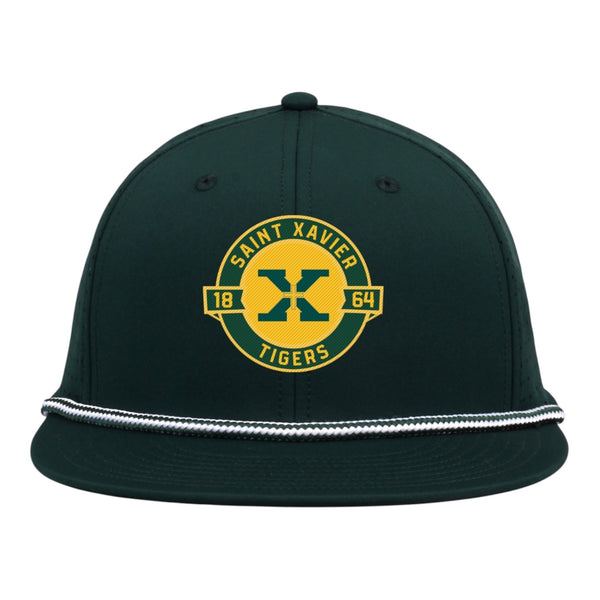 Cap Game green flat bill rope with patch