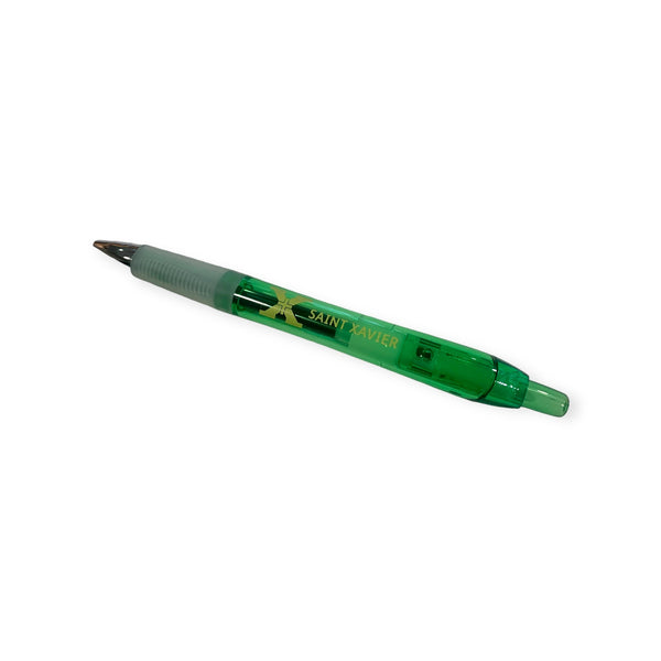 Ball Point Ink Pen - Green with X logo