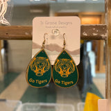 Earrings 2" Teardrop Double-sided - SJ