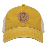 Cap Gold Trucker Leather Patch - The Game