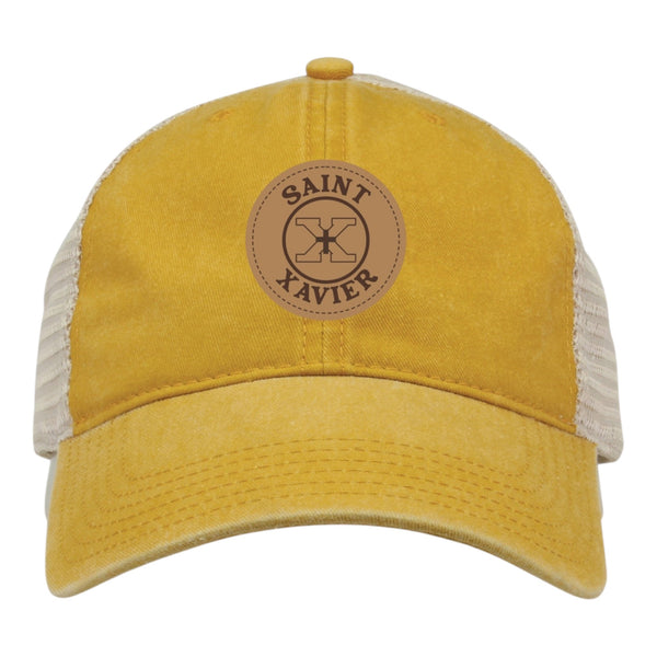 Cap Gold Trucker Leather Patch - The Game