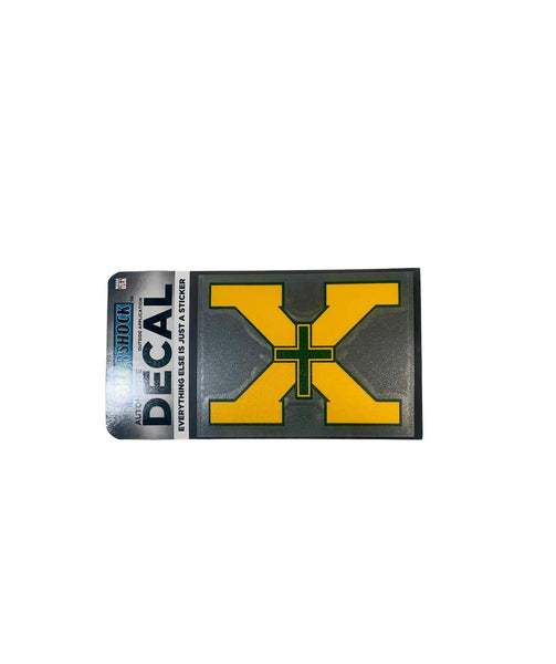 Color Shock Auto Decal - Gold X 4.5" x 3.75"