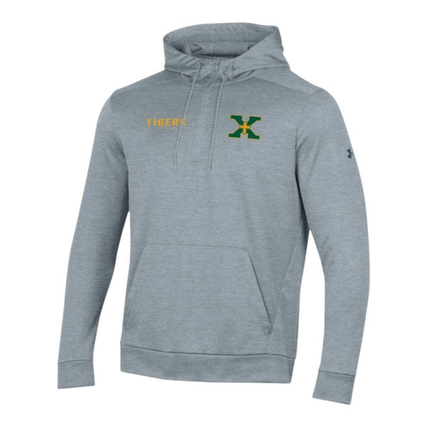 1/4 Zip Hood UA Fleece Grey